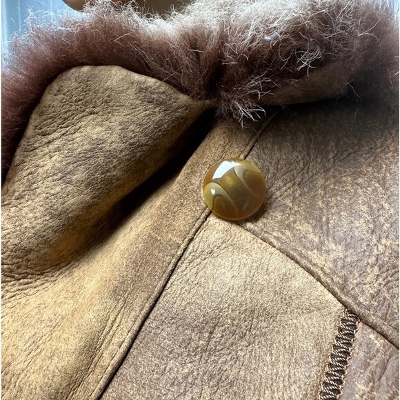 Vintage Bilgin’s High end Lambskin Leather Penny Lane Coat Medium M - Picture 10 of 16
